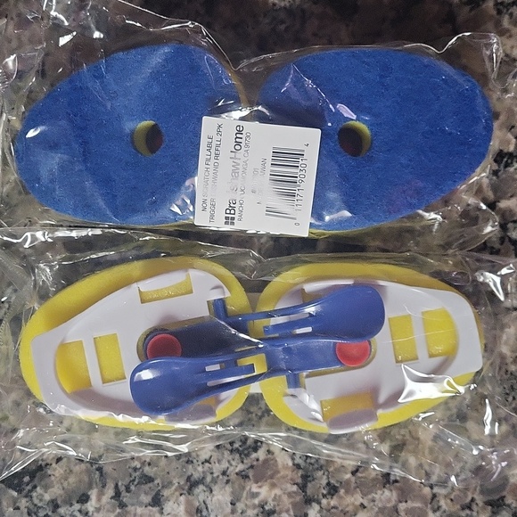 Lot of 4 NON Scratch Fillable Trigger Dishwand refill each 2 pack new sealed blu - Picture 3 of 4